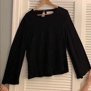 Anthropologie bell sleeve blouse
